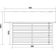 Gartenhaus aus WPC 28mm dunkelgrau und anthrazit 14,75m² PREMIUM - Woodlife Garden