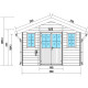 Gartenhaus aus WPC 28mm dunkelgrau und anthrazit 14,75m² PREMIUM - Woodlife Garden