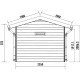 Gartenhaus aus WPC 28mm in Dunkelgrau und Anthrazit 4,77m² PREMIUM mit Satteldach - Woodlife Garden