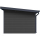Gartenhaus aus WPC 28mm dunkelgrau und anthrazit 302x302cm PREMIUM mit Pultdach - Woodlife Garden