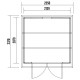 Gartenhaus aus WPC 28mm in Dunkelgrau und Anthrazit 4,41m² PREMIUM mit Pultdach - Woodlife Garden
