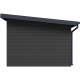 Gartenhaus aus WPC 28mm in Dunkelgrau und Anthrazit 12m² PREMIUM mit Pultdach - Woodlife Garden
