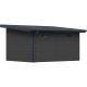 Gartenhaus aus WPC 28mm in Dunkelgrau und Anthrazit 12m² PREMIUM mit Pultdach - Woodlife Garden