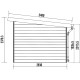 Gartenhaus aus WPC 28mm in Dunkelgrau und Anthrazit 12m² PREMIUM mit Pultdach - Woodlife Garden