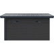 Gartenhaus aus WPC 28mm in Dunkelgrau und Anthrazit 14,90m² PREMIUM mit Pultdach - Woodlife Garden