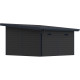 Gartenhaus aus WPC 28mm in Dunkelgrau und Anthrazit 14,90m² PREMIUM mit Pultdach - Woodlife Garden