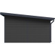 Gartenhaus aus WPC 28mm in Dunkelgrau und Anthrazit 14,90m² PREMIUM mit Pultdach - Woodlife Garden