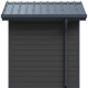 Gartenhaus aus WPC 28mm in Dunkelgrau und Anthrazit 4,77m² PREMIUM mit Satteldach - Woodlife Garden