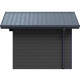Gartenhaus aus WPC 28mm dunkelgrau und anthrazit 10,71m² PREMIUM - Woodlife Garden