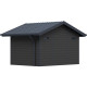 Gartenhaus aus WPC 28mm dunkelgrau und anthrazit 10,71m² PREMIUM - Woodlife Garden