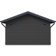 Gartenhaus aus WPC 28mm dunkelgrau und anthrazit 10,71m² PREMIUM - Woodlife Garden