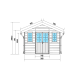 Gartenhaus aus WPC 28mm dunkelgrau und anthrazit 10,71m² PREMIUM - Woodlife Garden