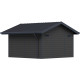 Gartenhaus aus WPC 28mm dunkelgrau und anthrazit 14,75m² PREMIUM - Woodlife Garden