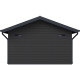 Gartenhaus aus WPC 28mm dunkelgrau und anthrazit 14,75m² PREMIUM - Woodlife Garden