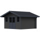 Gartenhaus aus WPC 28mm dunkelgrau und anthrazit 14,75m² PREMIUM - Woodlife Garden