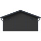 Gartenhaus aus WPC 28mm dunkelgrau und anthrazit 19,22m² PREMIUM - Woodlife Garden