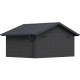 Gartenhaus aus WPC 28mm dunkelgrau und anthrazit 19,22m² PREMIUM - Woodlife Garden