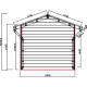 Gartenhaus + Terrasse aus WPC 28mm in Dunkelgrau und Anthrazit 15m² PREMIUM - Woodlife Garden