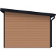 Gartenhaus mit Terrasse und Pultdach aus 28mm WPC in Holzoptik 16,8m² PREMIUM - Woodlife Garden