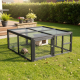 Schildkrötengehege aus thermobehandeltem FSC-Holz 120x110x50cm + Unterstand - Shelty Pet