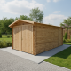 Garage aus Massivholz 40mm, braun Gardy Shelter