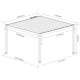 Pavillon mit Lamellendach aus Aluminium freistehend DELUXE mit doppelten Lamellen in Graphitschwarz 3,5x5m Fernsteuerung X-METAL