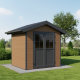 Gartenhaus aus WPC 28mm, braun, 234x204cm PREMIUM - Woodlife Garden