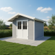 Gartenhaus aus WPC 28mm, hellgrau, 279x279cm PREMIUM - Woodlife Garden