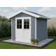 Gartenhaus aus WPC 28 mm, hellgrau, 234x204cm PREMIUM - Woodlife Garden