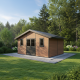Gartenhaus aus WPC 28mm Holzoptik 498x386cm PREMIUM - Woodlife Garden