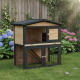 Outdoor Kleintierstall aus thermobehandeltem FSC-Holz 101x55x100cm - Shelty Pet