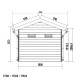 Gartenhaus aus WPC 28 mm, anthrazit, 279x279cm PREMIUM - Woodlife Garden