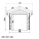 Gartenhaus aus WPC mit Terrasse 28mm in Holzoptik 15m² PREMIUM - Woodlife Garden
