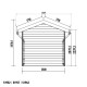 Gartenhaus aus WPC mit Terrasse 28mm hellgrau 15m² PREMIUM - Woodlife Garden