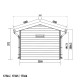 Gartenhaus aus WPC 28mm, braun, 234x204cm PREMIUM - Woodlife Garden