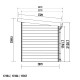 Gartenhaus aus WPC 28 mm, hellgrau, 213x207cm PREMIUM Pultdach - Woodlife Garden