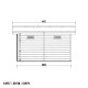 Gartenhaus aus WPC 28 mm, hellgrau, 386x292cm PREMIUM - Woodlife Garden