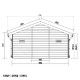 Gartenhaus aus WPC 28mm hellgrau 498x386cm PREMIUM - Woodlife Garden