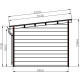 Gartenhaus aus WPC mit Pultdach und Aluminiumgestell dunkelgrau 7,8m² + 7,8m² Terrasse - Woodlife Garden