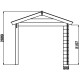 Gartenhaus aus WPC Altholz 9m² + 9m² Terrasse - Woodlife Garden