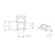 Pavillon mit Lamellendach STEEL aus verzinktem Stahl freistehend in Anthrazit 3x3m - X-METAL