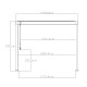 Pavillon mit Lamellendach STEEL aus verzinktem Stahl freistehend in Anthrazit 3x3m - X-METAL