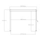 Pavillon mit Lamellendach STEEL aus verzinktem Stahl freistehend in Anthrazit 3x3m - X-METAL