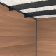Gartenhaus aus WPC mit Pultdach und Aluminiumgestell Altholzoptik 7,8m² + 7,8m² Terrasse - Woodlife Garden