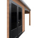 Gartenhaus aus WPC mit Pultdach und Aluminiumgestell Altholzoptik 7,8m² + 7,8m² Terrasse - Woodlife Garden