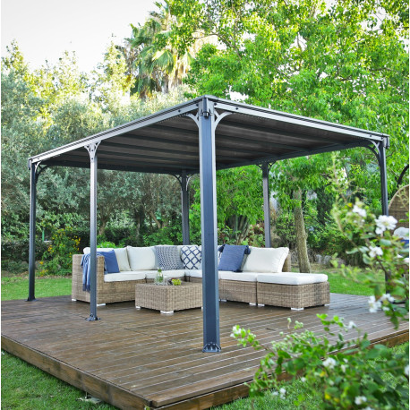 Pavillon Milano 4300 aus Aluminium und Polycarbonat 316x436cm - CANOPIA by Palram