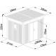 Gartenhaus Kosto 6,76m² salbeigrün aus verzinktem Stahl + Verankerungskit - X-Metal