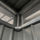 Gartenhaus Kosto 8,64m² salbeigrün aus verzinktem Stahl + Verankerungskit - X-Metal