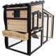 Kaninchenstall aus FSC-zertifiziertem, thermobehandeltem Holz mit warmer Innenverkleidung 153x64,5x103,5cm - Shelty Pet