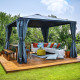 Pergola aus Aluminium und Polycarbonat 360x360cm Palermo™ 3600 - Canopia